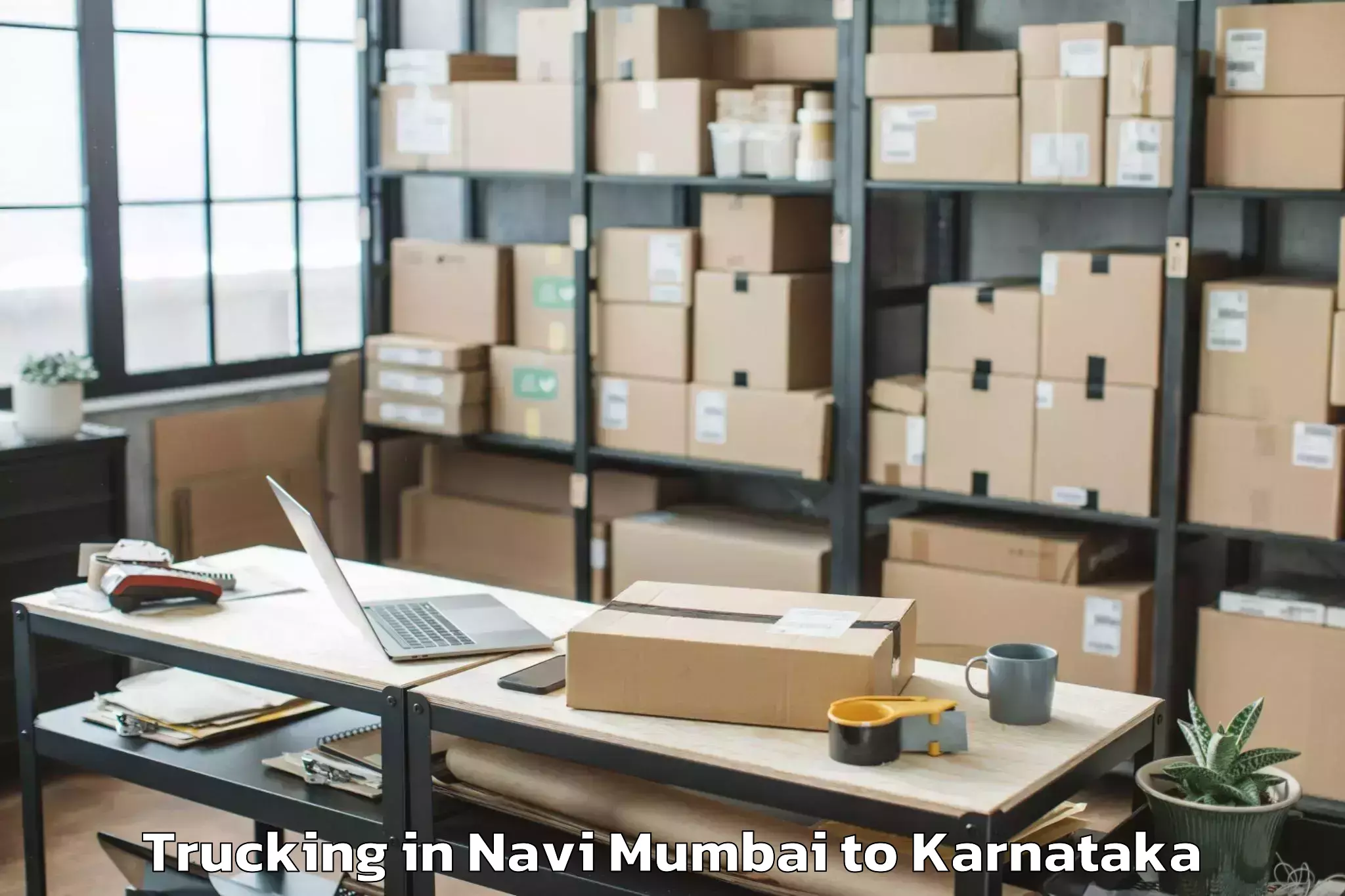 Top Navi Mumbai to Kunigal Trucking Available